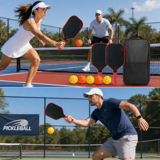 Elosung T700 Carbon Fibre Pickleball Set, 16mm Core – image 3