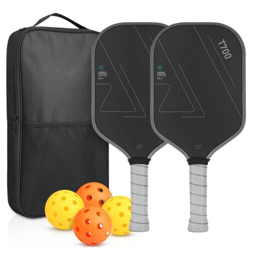 V888-ELOSUNG47351-00.jpg Elosung Pickleball Paddle Set, 16mm Carbon Fibre – image 1