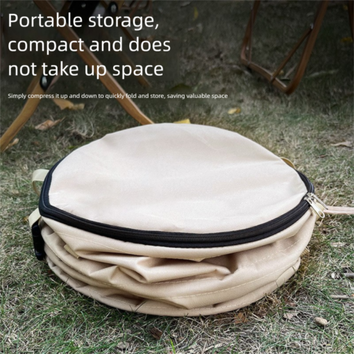 Elosung Foldable Camping Bin with Zippered Lid – image 4