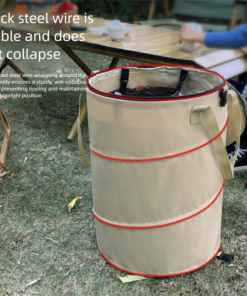 Elosung Foldable Camping Bin with Zippered Lid - Image 3