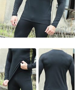 Elosung Men's Fleece Lined Thermal Underwear Set - Image 3