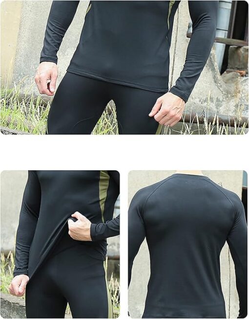 Elosung Men's 4-Way Stretch Thermal Underwear 2-Pack – image 3