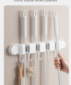 Elosung Suction Mop Rack with 3 Size Options - Image 5