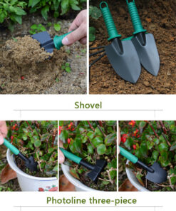Elosung 10 Piece Purple Garden Tool Set with Case - Image 3