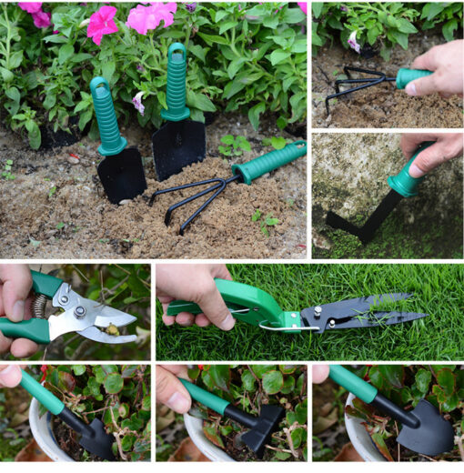 Elosung 10 Piece Purple Garden Tool Set with Case – image 4