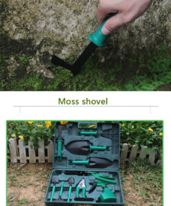 Elosung 10 Piece Purple Garden Tool Set with Case - Image 5