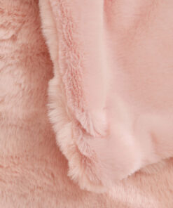 Elosung Pink Faux Fur Bubble Blanket Set - Image 4