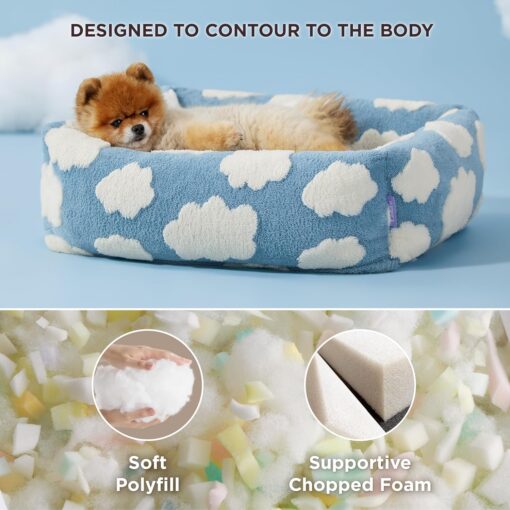 Elosung Plush Pet Bed with Removable Cover – image 2