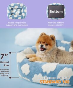 Elosung Plush Pet Bed with Removable Cover - Image 3