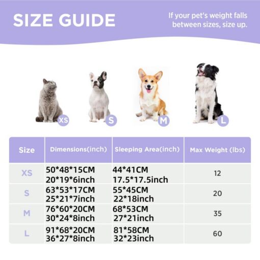 Elosung Plush Pet Bed with Removable Cover – image 5