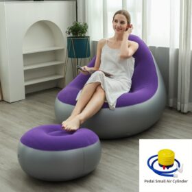 Elosung S-Shaped Inflatable Lounge Chair Set – image 1