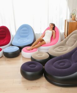 Elosung S-Shaped Inflatable Lounge Chair Set - Image 3