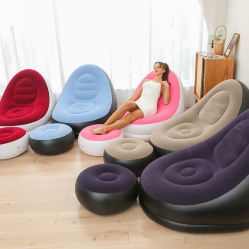 Elosung S-Shaped Inflatable Lounge Chair Set – image 3