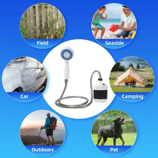 Elosung Portable Electric Shower with 3 Mode Spray – image 4