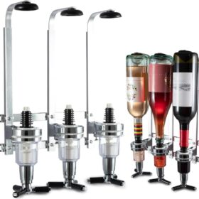 Elosung 3 Head Spirit Dispenser Rack with Adjustable Holders – image 1