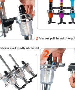 Elosung 3 Head Spirit Dispenser Rack with Adjustable Holders - Image 6