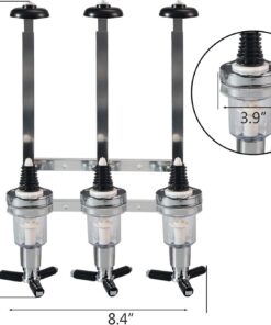 Elosung 3 Head Spirit Dispenser Rack with Adjustable Holders - Image 7