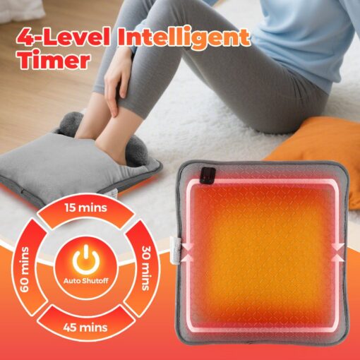 Elosung USB Foot Warmer & Seat Pad Set, 4 Heat Levels – image 3