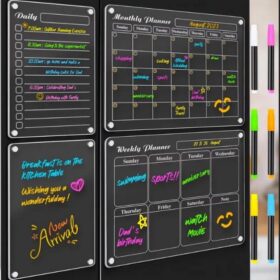 Elosung 4 Board Magnetic Acrylic Planner Set – image 1