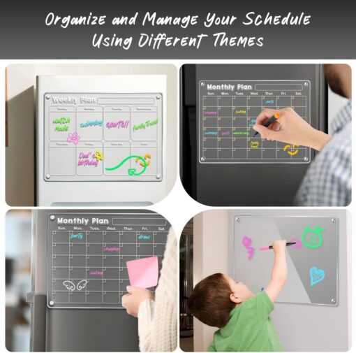Elosung 4 Board Magnetic Acrylic Planner Set – image 2