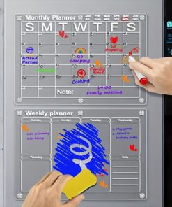 Elosung 4 Board Magnetic Acrylic Planner Set - Image 4