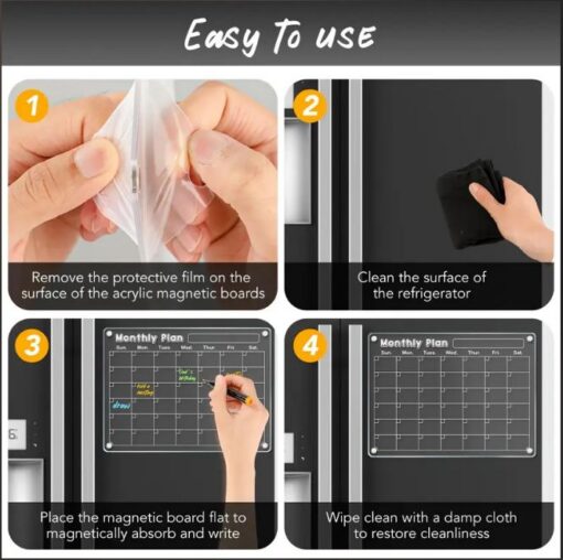 Elosung 4 Board Magnetic Acrylic Planner Set – image 6