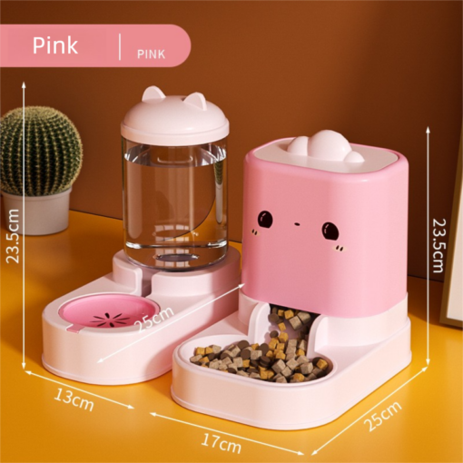 V888-ELOSUNG50008-202603311550-00.png Elosung Pink 2-in-1 Pet Feeder Set – image 1