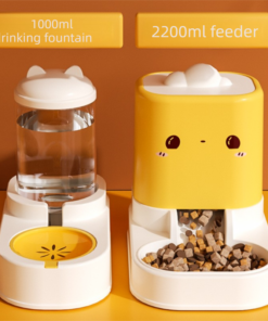 Elosung Pink 2-in-1 Pet Feeder Set - Image 2