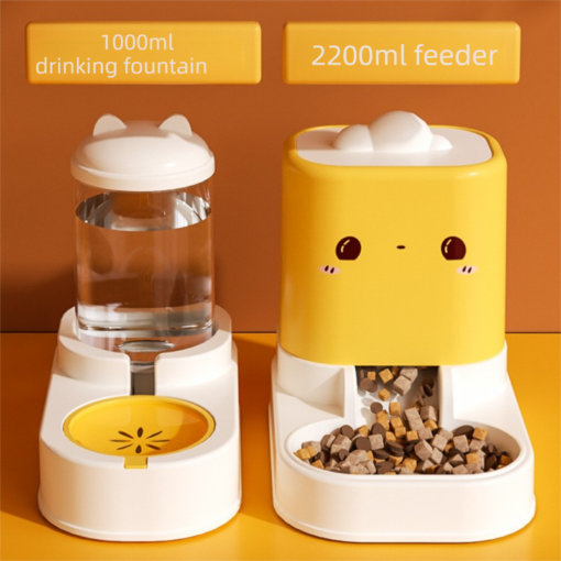 Elosung Pink 2-in-1 Pet Feeder Set – image 2