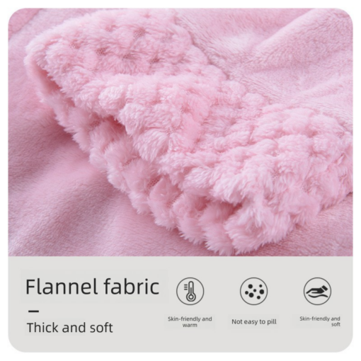Elosung Grey XL Plush Flannel Robe with Shawl Collar – image 2