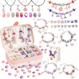 Elosung Unicorn DIY Bracelet Kit, 134 Pieces – image 1
