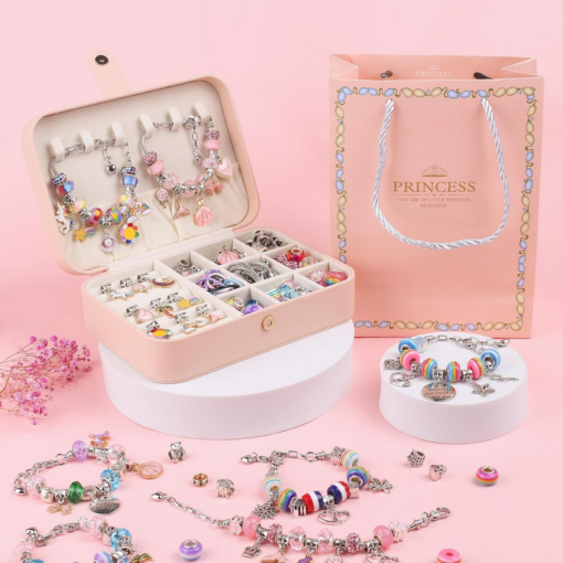 Elosung Unicorn Jewellery Kit, 120 Pieces – image 1
