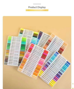 Elosung 100-Colour Dual-Tip Watercolour Markers - Image 4