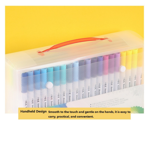 Elosung 120-Colour Dual-Tip Watercolour Markers – image 8