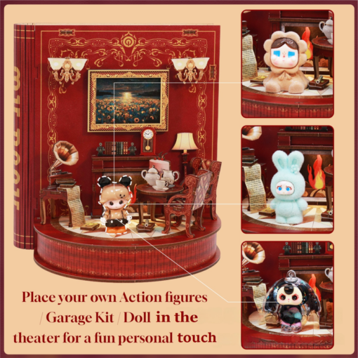 Elosung Book Nook Kit with LED Theatre Scene – image 6