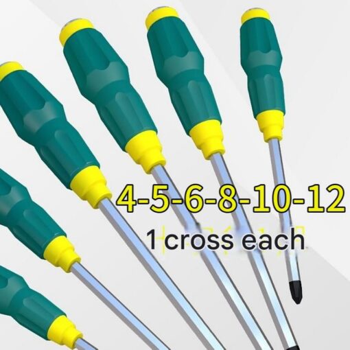 V888-ELOSUNG50898-00.jpg Elosung 6 Piece Impact Magnetic Screwdriver Set – image 1