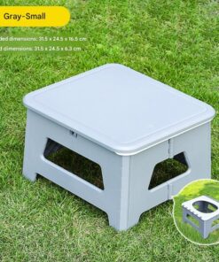 Elosung Portable Folding Toilet Stool, 100kg Capacity - Image 1