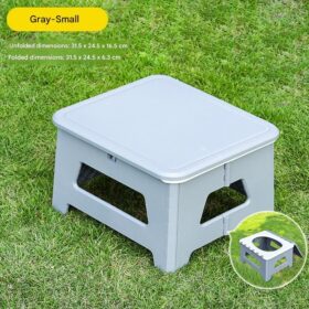 Elosung Portable Folding Toilet Stool, 100kg Capacity – image 1