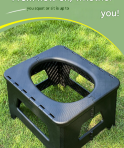 Elosung Portable Folding Toilet Stool, 100kg Capacity - Image 2