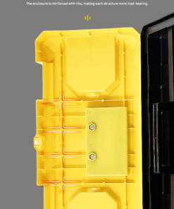 Elosung 17 Inch Lockable Double Layer Toolbox - Image 6