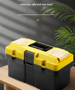 Elosung 17 Inch Lockable Double Layer Toolbox - Image 7
