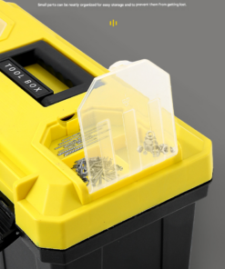 Elosung 17 Inch Lockable Double Layer Toolbox - Image 8