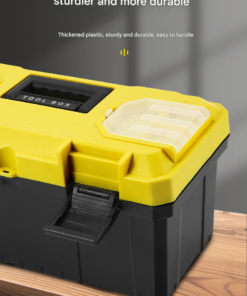 Elosung 17 Inch Lockable Double Layer Toolbox - Image 9