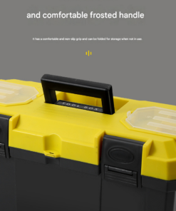 Elosung 17 Inch Lockable Double Layer Toolbox - Image 11