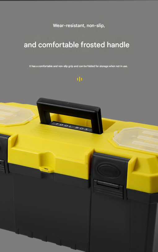 Elosung 17 Inch Lockable Double Layer Toolbox – image 11