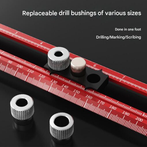 Elosung T-Square Ruler with Drill Bushings – image 3