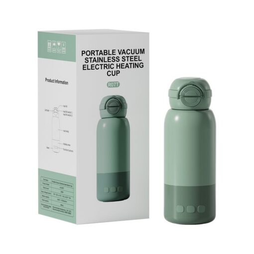 V888-ELOSUNG51237-00.jpg Elosung Portable Electric Water Cup 450ml 316 Steel – image 1