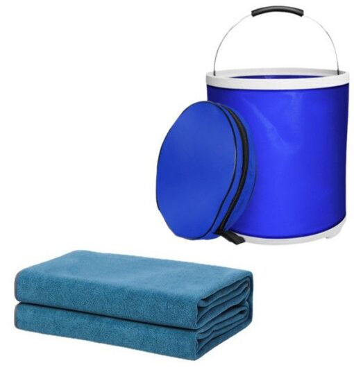 V888-ELOSUNG52053-00.jpg Elosung Car Cleaning Set with 20L Foldable Bucket – image 1