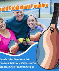 Elosung 9-Ply Wooden Pickleball Paddle Set - Image 5