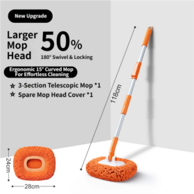 Elosung Car Wash Mop with 180° Rotating Head – image 1
